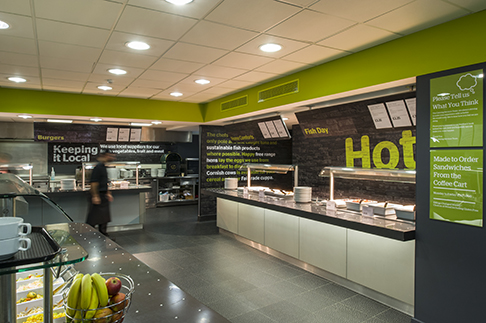 Restaurant signage and wayfinding