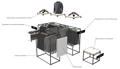 3d drawing of exploded design